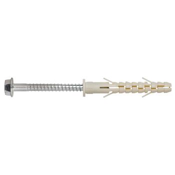Фото S-UF 10х 80 HEX SW13 T40 ZN ФАС. ДЮБЕЛЬ С ШУРУПОМ Ш.Г.