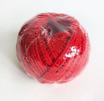 Фото Шнур текстильный полипропилен 1,5мм, красный (50м) 1