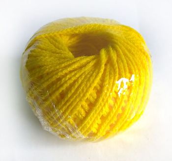 Фото Шнур текстильный полипропилен 2,0мм, желтый (50м) 1