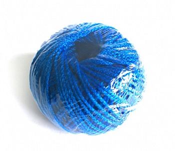 Фото Шнур текстильный полипропилен 1,5мм, синий (50м) 1